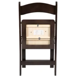 Flash Furniture HERCULES Series Chocolate Wood Folding Chair With Vinyl Padded Seat -Baxton Studio Sale Shop GUEST 8cb6942d b19e 4701 9aa7 9362fe73f105