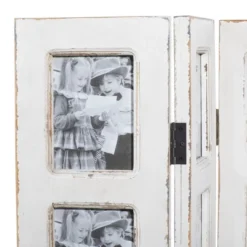 Farmhouse Chinquapin Wood Rectangle Room Divider Screen White - Olivia & May -Baxton Studio Sale Shop GUEST 8d605590 3839 4be3 b025 96634a69e51d