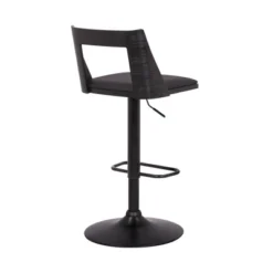 Milan Adjustable Swivel Faux Leather Metal Barstool Black - Armen Living 11 Milan Adjustable Swivel Faux Leather Metal Barstool Black - Armen Living -Baxton Studio Sale Shop GUEST 8d7b85ec f045 4975 90de 98083408b8ba