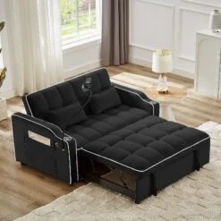 Kumasinova Foldable Futon Sofa Bed With USB & Phone Stand – Adjustable Back, Velvet Pull-Out Bed With 2 Pillows, Versatile Couch For Living Room 11 Kumasinova Foldable Futon Sofa Bed With USB & Phone Stand – Adjustable Back, Velvet Pull-Out Bed With 2 Pillows, Versatile Couch For Living Room -Baxton Studio Sale Shop GUEST 8d85f0ef 1d1c 48db 9e84 3ab1448c8b71