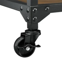 Kane Multifunction Cart Rustic Antique Oak/Black - Dorel Living -Baxton Studio Sale Shop GUEST 8dd2d474 17ef 45e4 8928 499403301c0a