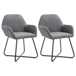 CLIHOME Modern Dining Chairs With Arms, Soft Upholstered Fabric Armchairs With Powder-Coated Steel Legs For Kitchen & Dining Room(Set Of 2) 25 CLIHOME Modern Dining Chairs With Arms, Soft Upholstered Fabric Armchairs With Powder-Coated Steel Legs For Kitchen & Dining Room(Set Of 2) -Baxton Studio Sale Shop GUEST 8e16945d 0595 4d3a 8b85 7ff81dfbbd48
