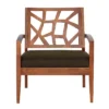 Jennifer Modern Lounge Chair Dark Brown - Baxton Studio