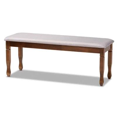 6pc Lanier Dining Set Gray/Walnut/Brown - Baxton Studio 2 6pc Lanier Dining Set Gray/Walnut/Brown - Baxton Studio - Image 2