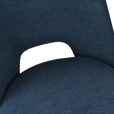 Modern Dining Chairs Set Of 2, Upholstered Armless Side Chairs With Cutout Back, Fabric Kitchen Chairs With Metal Legs-Maison Boucle 9 Modern Dining Chairs Set Of 2, Upholstered Armless Side Chairs With Cutout Back, Fabric Kitchen Chairs With Metal Legs-Maison Boucle - Image 9