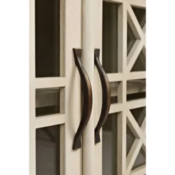 32" Acacia Wood Accent Cabinet Console White - Benzara -Baxton Studio Sale Shop GUEST 8e771efa 9fa2 4b2a 8b09 c5bf51adc772