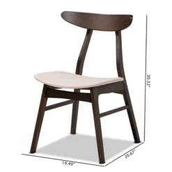 Set Of 4 Britte Fabric Upholstered Wood Dining Chairs - Baxton Studio -Baxton Studio Sale Shop GUEST 8f570b0e 3cc9 4ab6 9a49 d2bcdc6d16f3