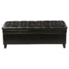 Juliana Tufted Faux Leather Storage Ottoman - Christopher Knight Home