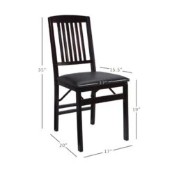 Set Of 2 Triena Mission Back Folding Chair Espresso - Linon -Baxton Studio Sale Shop GUEST 8f715f13 ac70 410e b4f6 3cc066cd7130