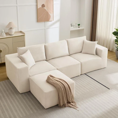 Sectional Sofa, Sleeper Sofa Couches With L-Shape Chaise, With Deep Seat, Upholstered Couches For Living Room Bedroom, No Assembly Required 1 Sectional Sofa, Sleeper Sofa Couches With L-Shape Chaise, With Deep Seat, Upholstered Couches For Living Room Bedroom, No Assembly Required