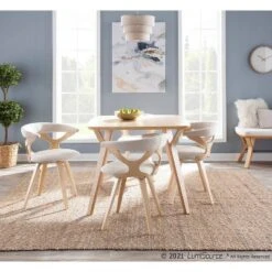 38" Folia Square Dining Table Wood Natural - LumiSource -Baxton Studio Sale Shop GUEST 907125d4 4448 4820 84c9 7e23cb033191