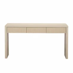 Console Table With 3 Fluted Drawers, Rustic Sofa Table Solid Wood Veneer Entryway Table - ModernLuxe -Baxton Studio Sale Shop GUEST 90c40e56 dbb5 4ec8 866a a595bf1d14f7