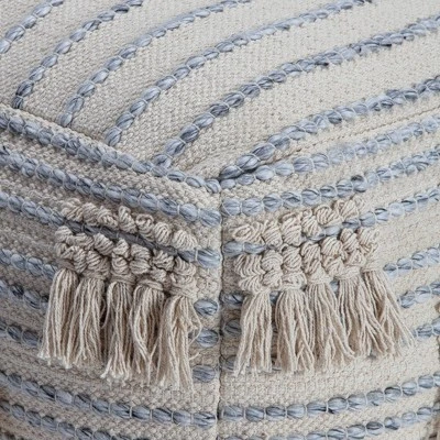 Trestles Ottoman Beige/Gray - Anji Mountain 3 Trestles Ottoman Beige/Gray - Anji Mountain - Image 3