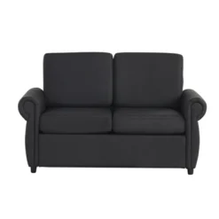 NicBex Couches For Living Room 57.5" Pull Out Sofa Bed Loveseat Minimalist Style Couch Upholstered Sleeper Sofa With Twin Size Memory Mattress -Baxton Studio Sale Shop GUEST 9111e1ee b5e9 426f be4e ce448ccf6a1d