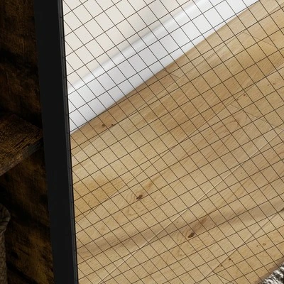 HOMCOM Kitchen Bakers Rack, Microwave Stand, Coffee Bar With Adjustable Shelves, 4 Hooks For Spices, Pots And Pans, Rustic Brown 5 HOMCOM Kitchen Bakers Rack, Microwave Stand, Coffee Bar With Adjustable Shelves, 4 Hooks For Spices, Pots And Pans, Rustic Brown - Image 5