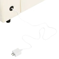 105.9" Upholstered Modular Sofa With USB Charge Ports, Wireless Charging And Built-in Bluetooth Speaker-ModernLuxe -Baxton Studio Sale Shop GUEST 91309945 911a 491c ad5a 8331ae3e43e1