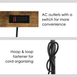 Yaheetech 5-Tier 56" H Baker’s Rack With Wire Basket & Power Outlets, Rustic Brown 11 Yaheetech 5-Tier 56" H Baker’s Rack With Wire Basket & Power Outlets, Rustic Brown -Baxton Studio Sale Shop GUEST 914a69db e2fd 4c7b b7ca f7920bd901a2