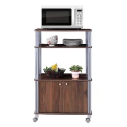 Costway Bakers Rack Microwave Oven Rack Shelves Kitchen Storage Organizer Metal White -Baxton Studio Sale Shop GUEST 91f4e516 4c0a 4e91 90c3 bb5422c36169