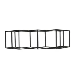 Mcclellan Modern Industrial 7 Bottle Tabletop Wine Rack Black - Christopher Knight Home -Baxton Studio Sale Shop GUEST 920182cf ea95 4f58 81ef 2a78e489b42c