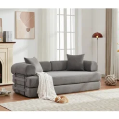 NicBex Oversized Upholstered Floor Sofa Bed With Convertible Folding Design,2-Seater Futon Couch Sleeper Sofa For Living Room,Bedroom -Baxton Studio Sale Shop GUEST 9261d889 fdb1 4814 bfc6 cfec2e1e4eeb