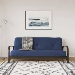 Full Axton Metal Arm Futon Frame With Mattress - Room & Joy -Baxton Studio Sale Shop GUEST 9266b347 bba4 4602 b874 619958f3afe5