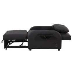 3 In 1 Pull Out Sleeper Sofa With 2 Wing Table And USB Charge-ModernLuxe 20 3 In 1 Pull Out Sleeper Sofa With 2 Wing Table And USB Charge-ModernLuxe -Baxton Studio Sale Shop GUEST 92783eb6 db54 47b2 99c8 b8bbb14b243f