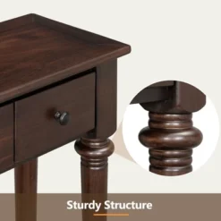 59.8"W Retro Console Table With 4 Drawers And Open Shelf, Perfect For Entryways, Living Room And Hallways - ModernLuxe 17 59.8"W Retro Console Table With 4 Drawers And Open Shelf, Perfect For Entryways, Living Room And Hallways - ModernLuxe -Baxton Studio Sale Shop GUEST 92a5731a 9090 436f aa44 f61b842dbfc9