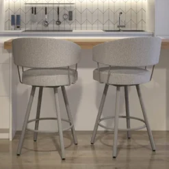 31.5" Corey Swivel Barstool - Amisco -Baxton Studio Sale Shop GUEST 92c08969 f1a3 4826 b05f cb414418b934