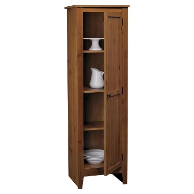 Hagar Single Door Storage Pantry Cabinet Pine - Room And Joy 2 Hagar Single Door Storage Pantry Cabinet Pine - Room And Joy - Image 2