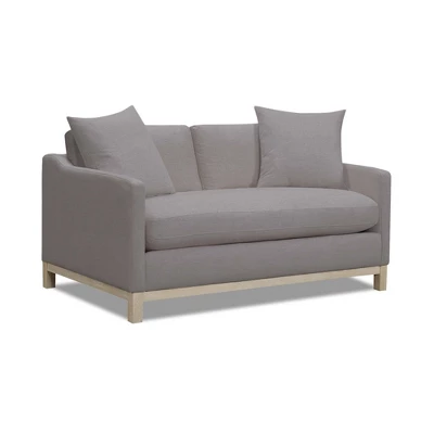 Delano Loveseat In Pewter Charcoal Linen - New Heights 1 Delano Loveseat In Pewter Charcoal Linen - New Heights