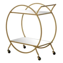 Contemporary Glam Metal Bar Cart - Olivia & May -Baxton Studio Sale Shop GUEST 94858caa 58bd 4e44 ab99 6a314c866bef
