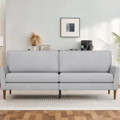 Dyonery 88" Loveseat Sofa, Comfy Couches For Living Room, Modern Oversized Love Seat Sofa, Large Couches For Bedroom Office -Baxton Studio Sale Shop GUEST 94904f5b 4f48 455f 99a2 cc6eb2d38715