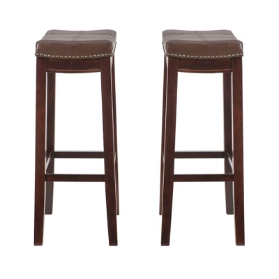 Set Of 2 Claridge Barstools - Linon 3 Set Of 2 Claridge Barstools - Linon - Image 3
