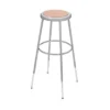 2pk 32"-39" Adjustable Heavy Duty Steel Stool Gray - Hampden Furnishings