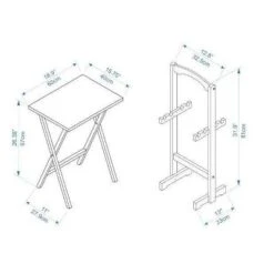 Faux Marble Tray Table Set - Linon -Baxton Studio Sale Shop GUEST 958a6d4c a333 4955 8a24 63d25c74c6ce