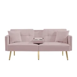 NicBex 69.2 Inch Velvet Futon Sofa Bed With 2 Hidden Cup Holders And 2 Pillows For Living Room,Office,Apartment 12 NicBex 69.2 Inch Velvet Futon Sofa Bed With 2 Hidden Cup Holders And 2 Pillows For Living Room,Office,Apartment -Baxton Studio Sale Shop GUEST 96b01423 c77b 4ee7 b2e8 c1bea0d0e245
