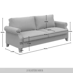 ChaletPosh Linen Love Seat -Baxton Studio Sale Shop GUEST 9712d9f6 489e 422e 9ac8 bd547eea0db5