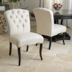 Hallie Fabric Dining Chair Set 2ct - Christopher Knight Home -Baxton Studio Sale Shop GUEST 973b8a0d 78f9 413b 8d28 82e5d03a2c72