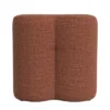 HomePop Clover Shaped Chenille Ottoman