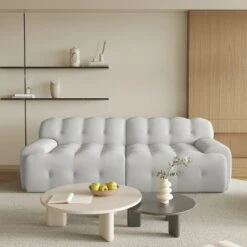 WJShome 86.6inch Modular Sectional Couch,Oversized Loveseat Sofa, 3D Mesh Fabric Comfy Cloud Sofa Couches -Baxton Studio Sale Shop GUEST 97e78f73 2b05 45f6 b345 331dedb5d2f5