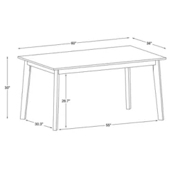 Darden Dining Table Natural - Powell -Baxton Studio Sale Shop GUEST 9814e8bc db28 4557 b048 2bb174cadb8c
