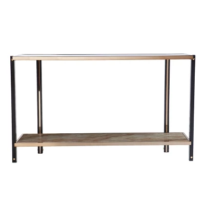 Carswaf Console Table With Mirrored Top Champagne - Aiden Lane 3 Carswaf Console Table With Mirrored Top Champagne - Aiden Lane - Image 3