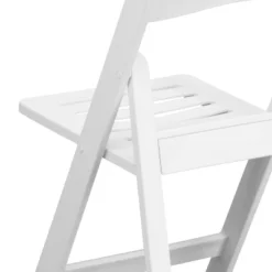 Emma And Oliver 2 Pack White Resin Slatted Party & Rental Folding Chair Indoor Outdoor -Baxton Studio Sale Shop GUEST 99bee28a a2c2 4537 91c2 2fd90b3a255b