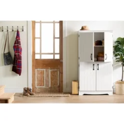 Farnel 4 Door Storage Cabinet Pure White - South Shore -Baxton Studio Sale Shop GUEST 99cbb9d5 bf9f 4028 b3e1 88f3dd59e942