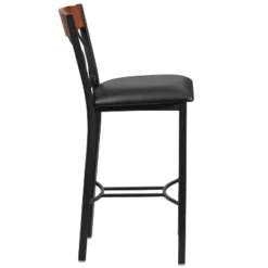 Flash Furniture Vertical Back Metal And Wood Restaurant Barstool With Vinyl Seat -Baxton Studio Sale Shop GUEST 99d02c9c 4cc5 41e1 ba4d 6c9b337ea968