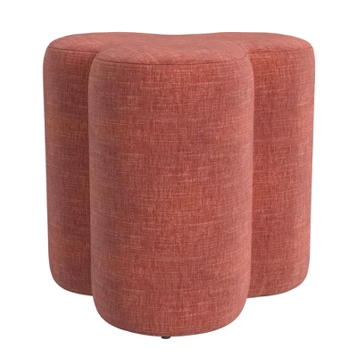HomePop Clover Shaped Chenille Ottoman 8 HomePop Clover Shaped Chenille Ottoman - Image 8