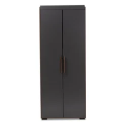 7 Shelf Wardrobe Rikke Two-Tone Wood Storage Cabinet Brown - Baxton Studio -Baxton Studio Sale Shop GUEST 9a48b12c f71a 4790 aa1b ae79f7dee93b