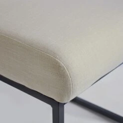 Set Of 2 Mason 25" Contemporary Armless Upholstered Fabric With Black Metal Sled Legs Counter Height Barstools-The Pop Maison -Baxton Studio Sale Shop GUEST 9a647c40 3e99 41b5 8087 b7d3cf462140