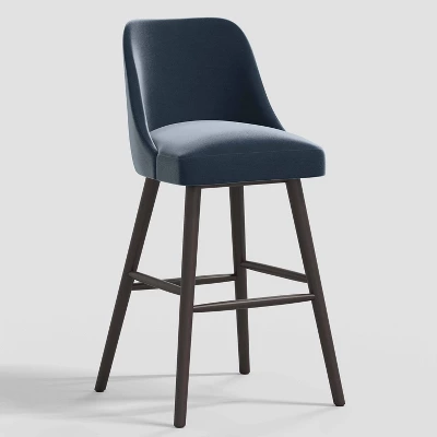 Geller Modern Counter Height Barstool In Shiny Velvet - Threshold™ 6 Geller Modern Counter Height Barstool In Shiny Velvet - Threshold™ - Image 6