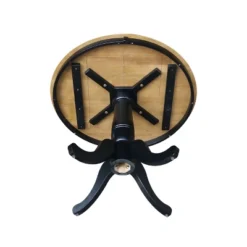 36" Round Top Pedestal Dining Table Black/Red - International Concepts -Baxton Studio Sale Shop GUEST 9ace7946 f41c 494c 918c 4bcb0aa73d34